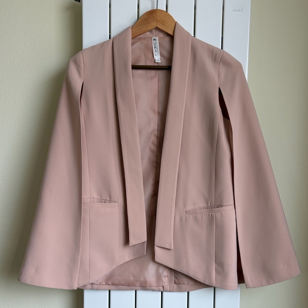Mural Cape Blazer